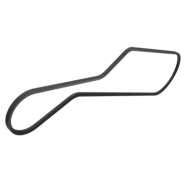 117-0036: 2187mm Long Raw Edge Cogged V-Belt