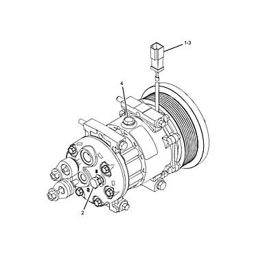 320-1291: 24 Volt Basic Clutch And Refrigerant Compressor