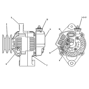 105-2811: Alternator Group