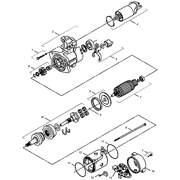 272-4774: Electric Starting Motor Assembly