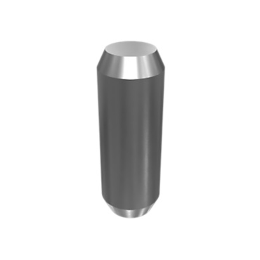[2H2255] 2H-2255: 17.46mm Long Chamfered End Steel Dowel Pin